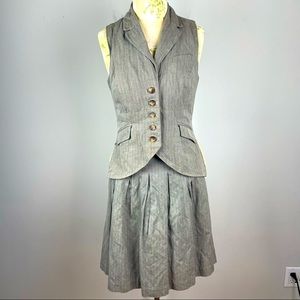 Cabi Riding Vest and Matching Skirt Suit Set Size Small/6